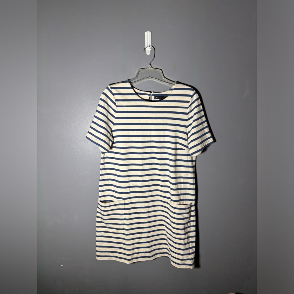 Marc by Marc Jacobs Cotton Striped Shift Dress Womens Size Large